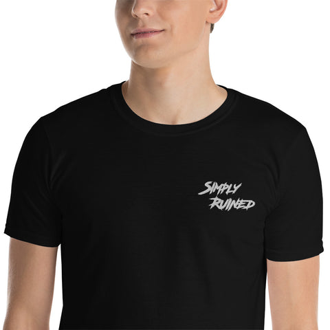 Simply Ruined Short-Sleeve Unisex T-Shirt (Black Grey)
